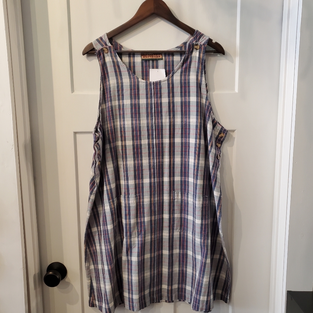 Northern Explorer Plaid Jumper Dress Size XXL